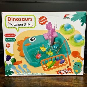 Kids Kitchen Sink‎ Playset with Fishing Game Multiple Colors
